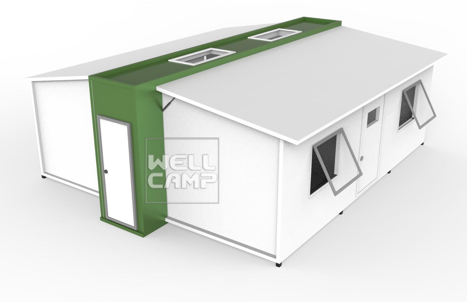 WELLCAMP expandable shipping container home family student dormitory expandable