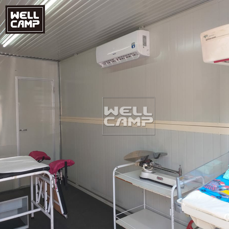 Movable Container Hospital for Coronavirus Covid-19 Butterfly Expandable Flat Pack Container House