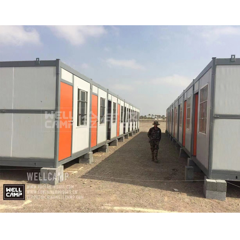 WELLCAMP Indonesia  Folding House Movable Prefab Foldable 20ft Container Home Prefabricated Portable Tiny Folding Container House