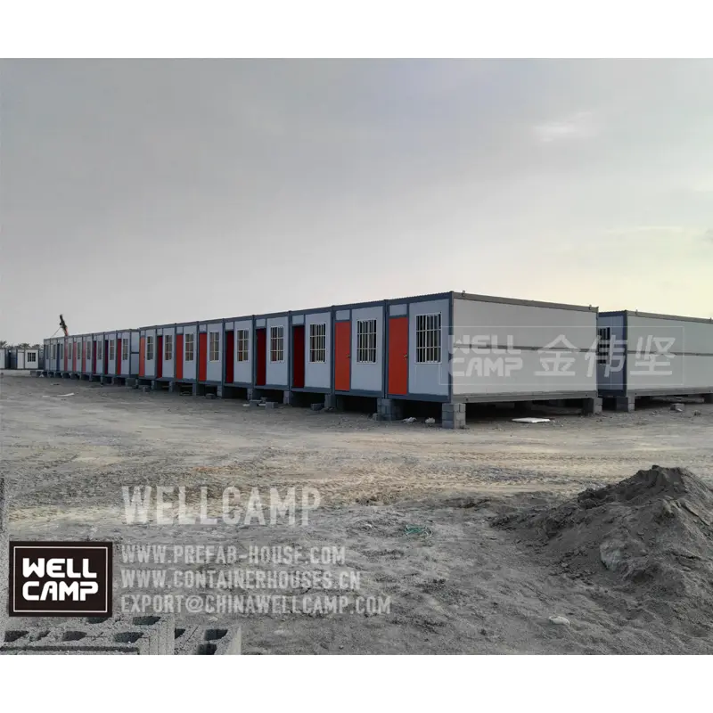 Aman Standard Mobile Folding Container House Durable Easy Assemble Sandwich Panel Labor Camp Prefabricated Prefab House