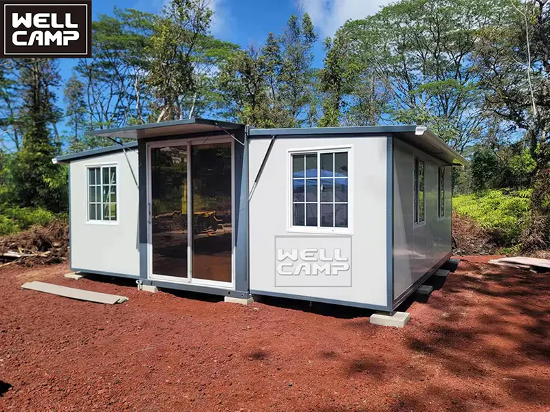 WELLCAMP Expandable Container Houses Container Resort Foldable House To Live In With Bathroom