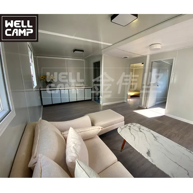 WELLCAMP Expandable Container Houses Container Resort Foldable House To Live In With Bathroom