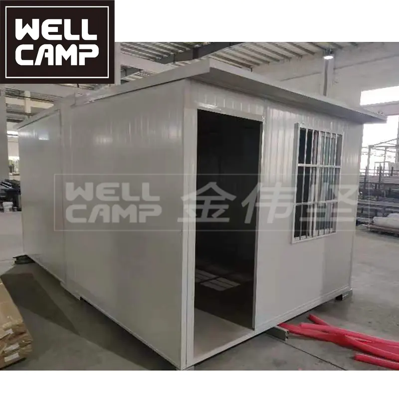WELLCAMP Expandable Tiny House for Foldable House To Live In With Bathroom Office Shop Accommodation Easy Installation Low cost Indonesia