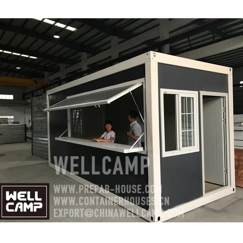 WELLCAMP Flat Pack Container Shop Quick Easy Assemble Economical Container Prefab Storage