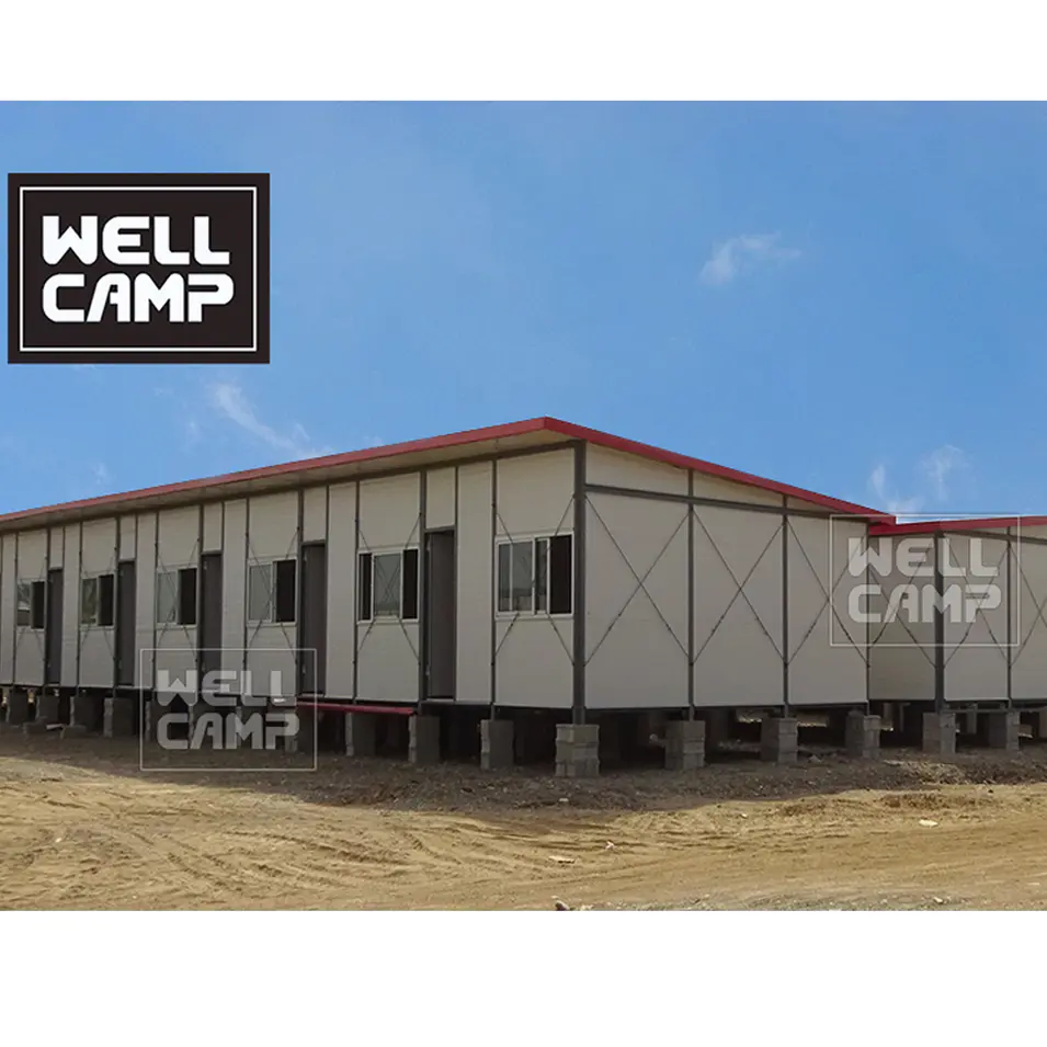 WELLCAMP Cheap prefab house prefabricated living K house labor camp durable steel structure easy to building dormitory