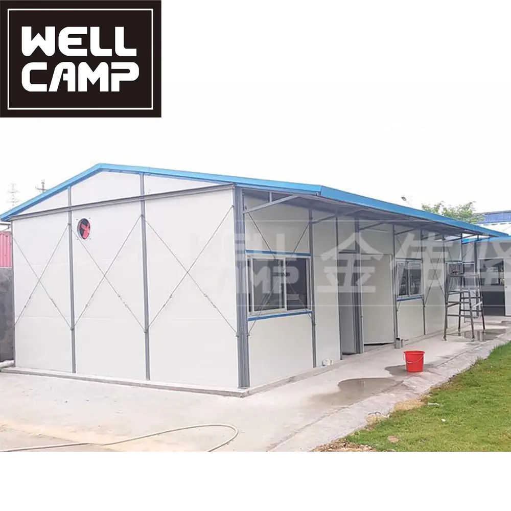 WELLCAMP Cheap prefab house prefabricated living K house labor camp durable steel structure easy to building dormitory