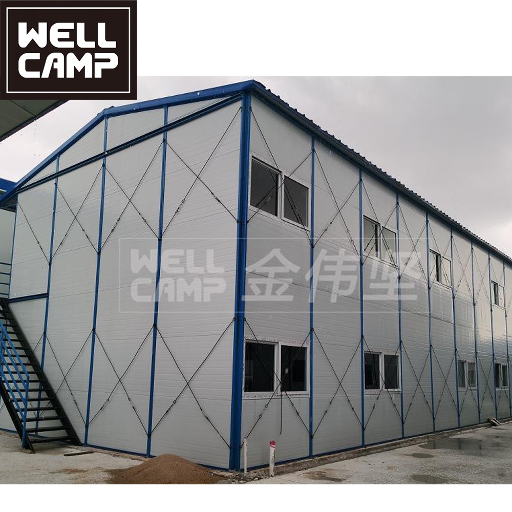 product-WELLCAMP-WELLCAMP Cheap prefab house prefabricated living K house labor camp durable steel s