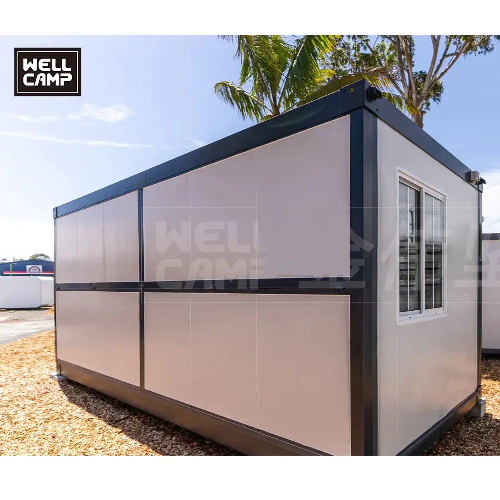 WELLCAMP Folding House Folding Container House prefabricated flat pack folding container house Dormitory Office Hotel