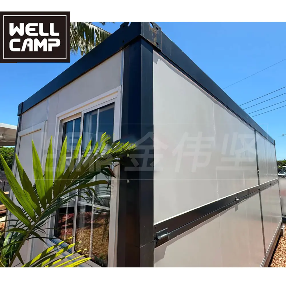 WELLCAMP Folding House Folding Container House prefabricated flat pack folding container house Dormitory Office Hotel