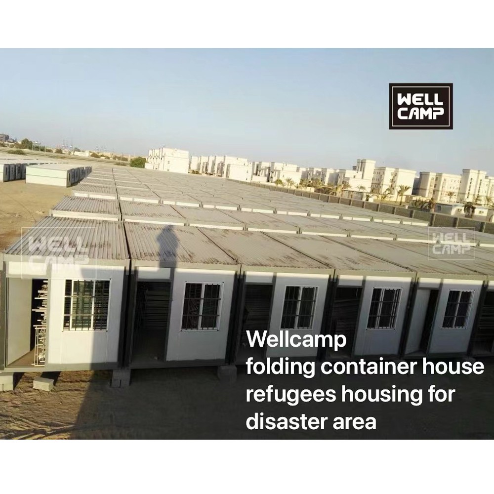 product-WELLCAMP-WELLCAMP Brazil Flood in Sao Paolo Folding container House Movable Prefab Foldable 