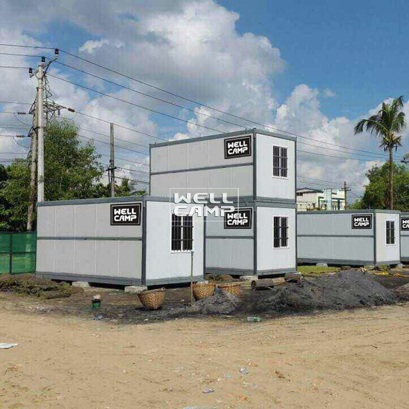 WELLCAMP Prefabricated IEPS Sandwich Panel Foldable Container House F02 Folding Container House image59