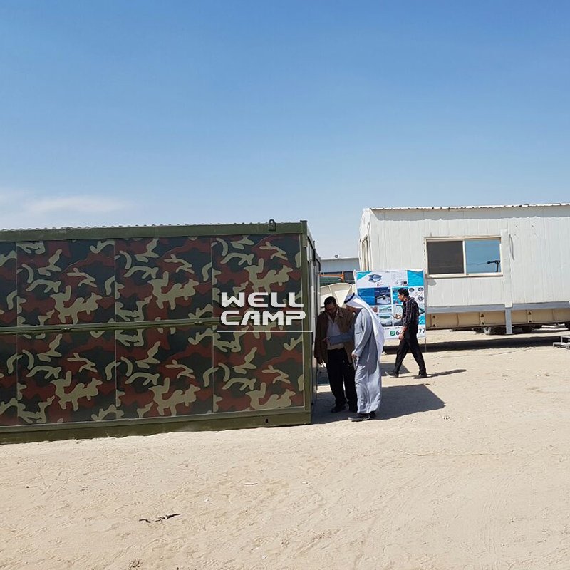 WELLCAMP Prefab Folding Container Military Camp Economic House -F03 Folding Container House image54