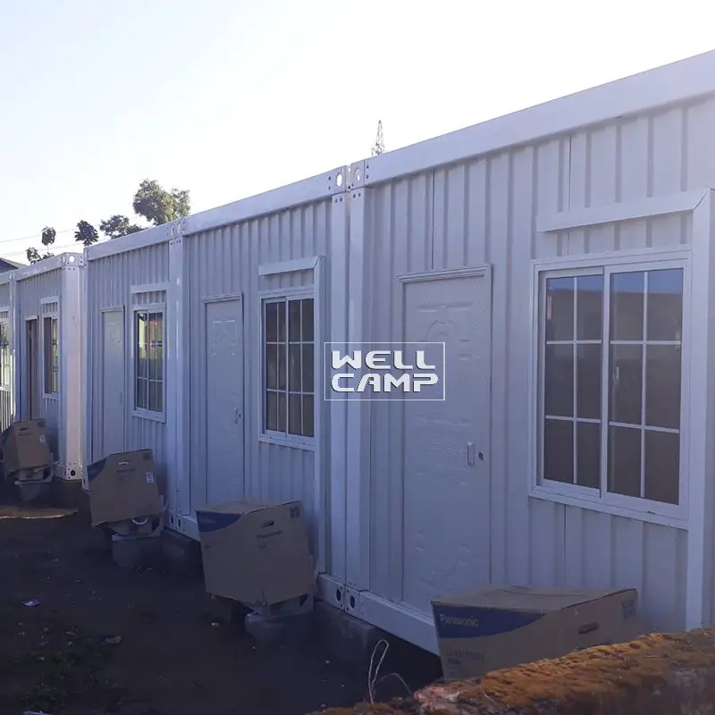 Container Villa Fireproof Detachable Container House for Red Cross Office Custom Manufactured  Homes -D04