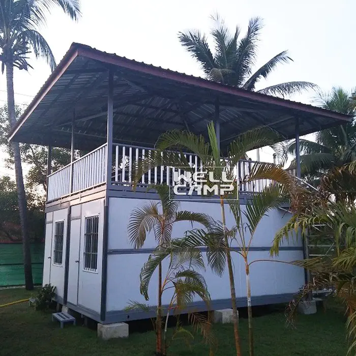 security guard house prices Prefabricated Two Floors Folding Slpendid Resort Container House Villa -V11 information