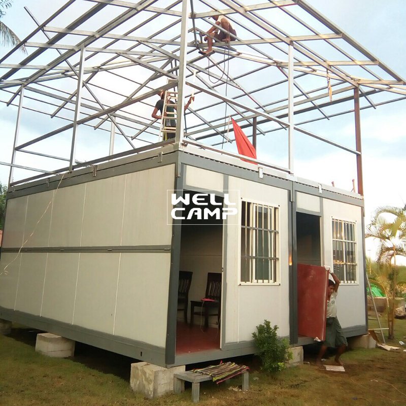 Prefabricated Two Floors Folding  Resort Container House Villa  Prefab Modern Farmhouse and Prefab Guest House -V11