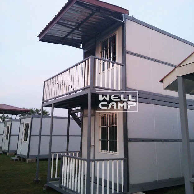 WELLCAMP Esay Fixed Two Levels Folding Container Villa for Family Home -V04 Container Villa image37