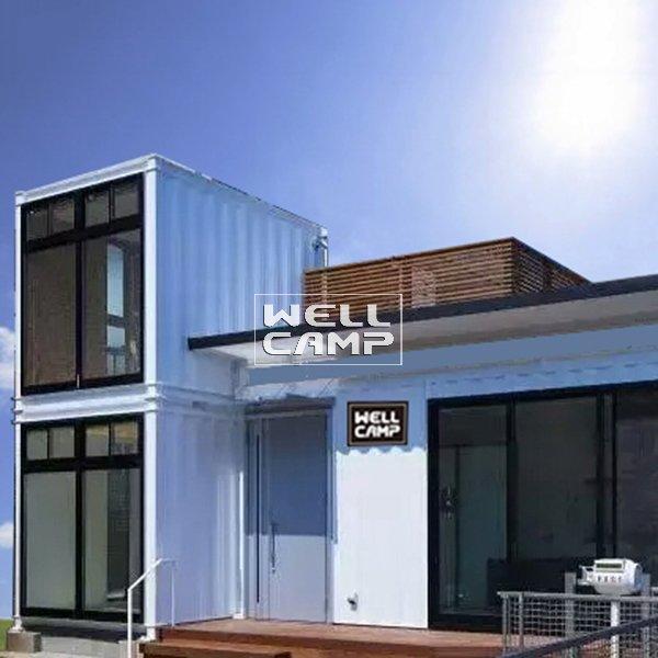 Modern Design Double Floor Container Villa with Two Bedroom Flat Stacks Containers Prefabricated Houses China -V07