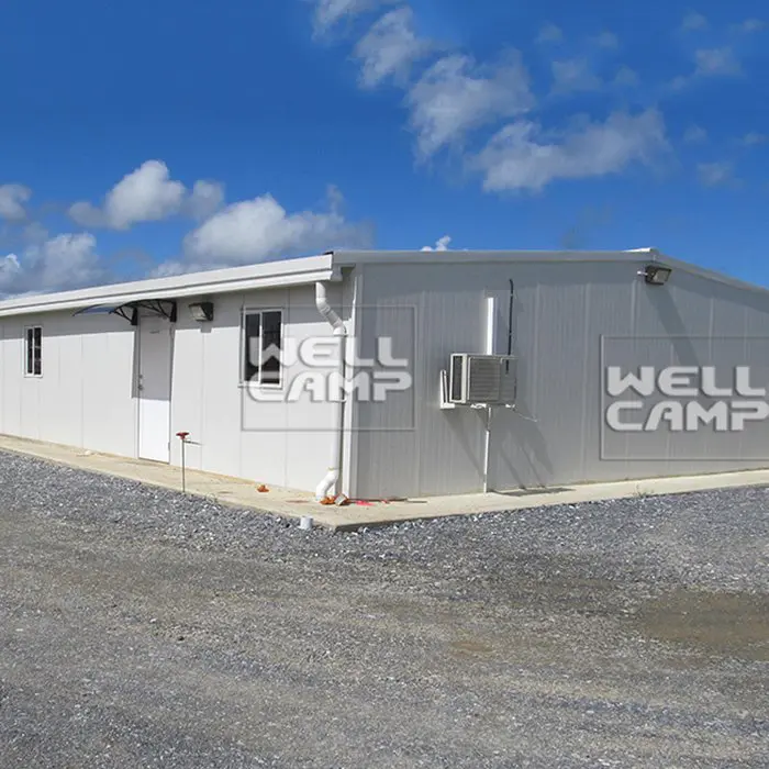 Prefabricated Light Steel Structure Warehouse with EPS Sandwich Panel Cheap Manufactured Canteen Project-W01