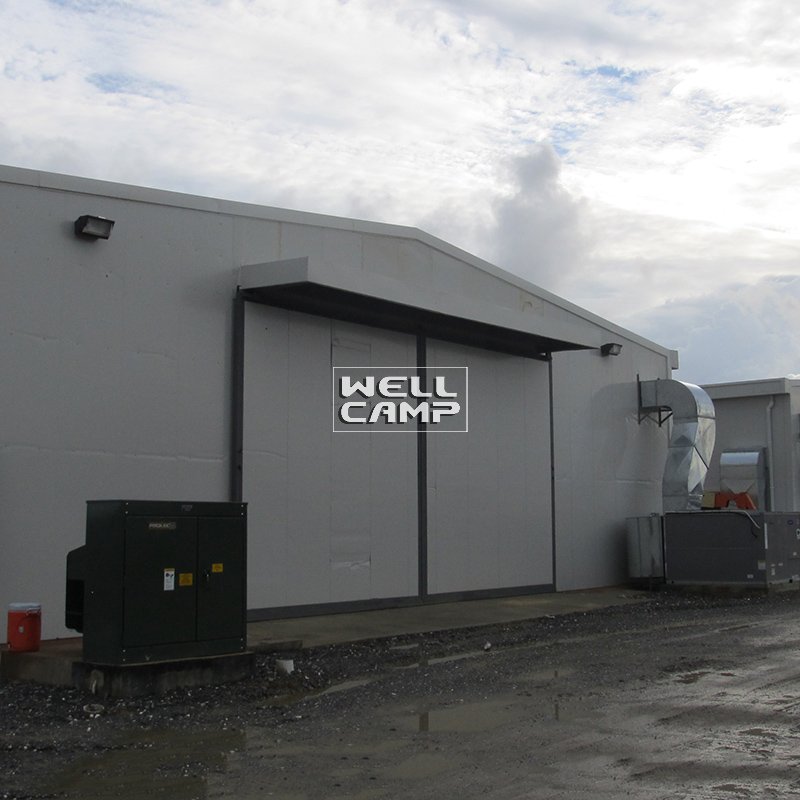 Single Steel Sheet or Sandwich Panel Steel Structure Canteen & Office Modern Prefab Warehouse for sale -W02