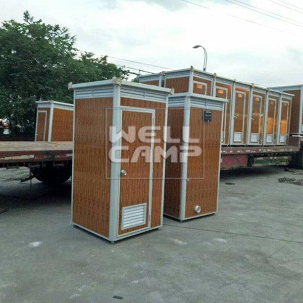 EPS Wooden Color Movable Portable Toilet Container Communal Facilities Small Prefab Cabins Sitting Toilet -T02