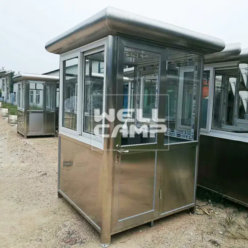 The guide of Stainless Steel & EPS Waterproof Sandwich Panel Security Booth Kiosk Room -R11