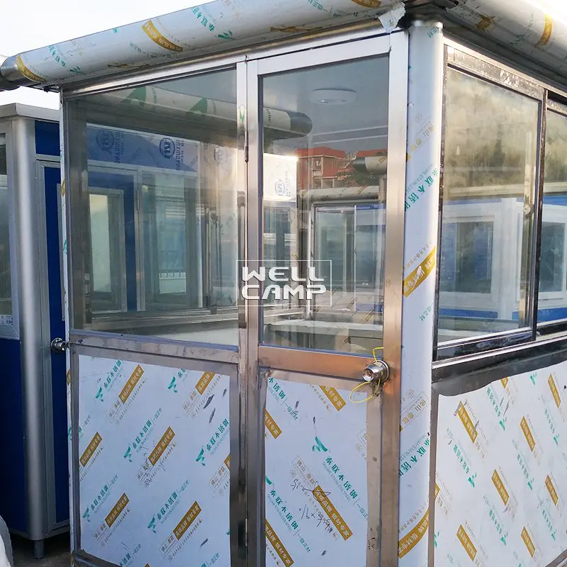 Stainless Steel & EPS Waterproof Sandwich Panel Security Booth Kiosk Room New Manufactured Boxes For Sale -R11