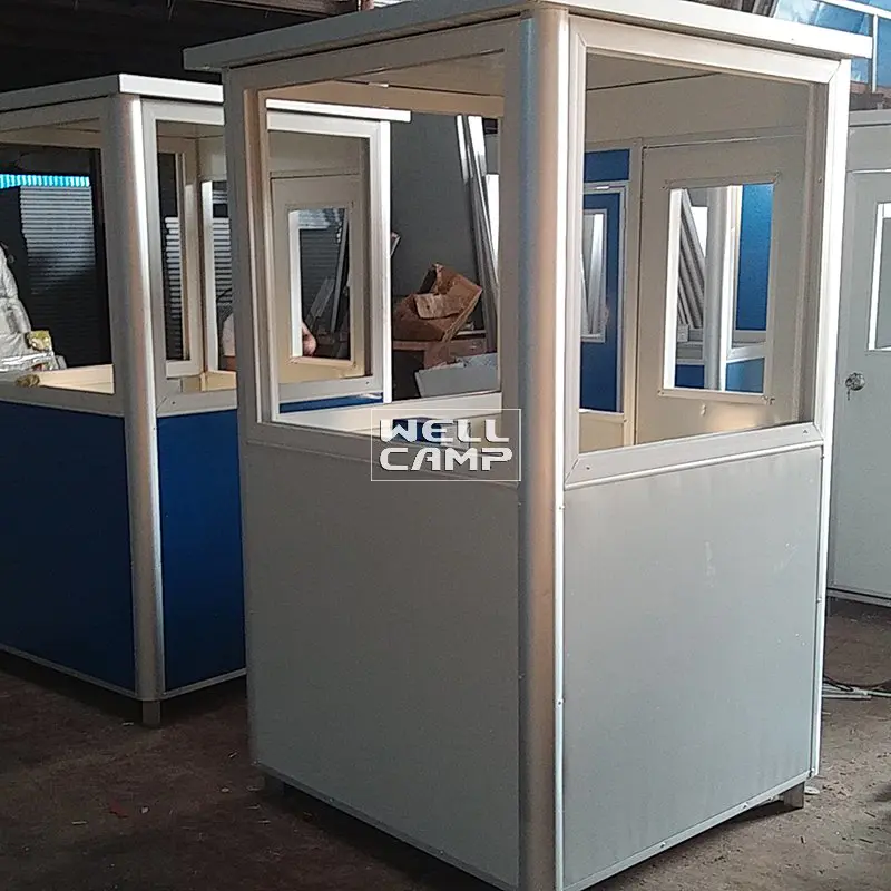Stainless Steel & EPS Waterproof Sandwich Panel Security Booth Kiosk Room New Manufactured Boxes For Sale -R11