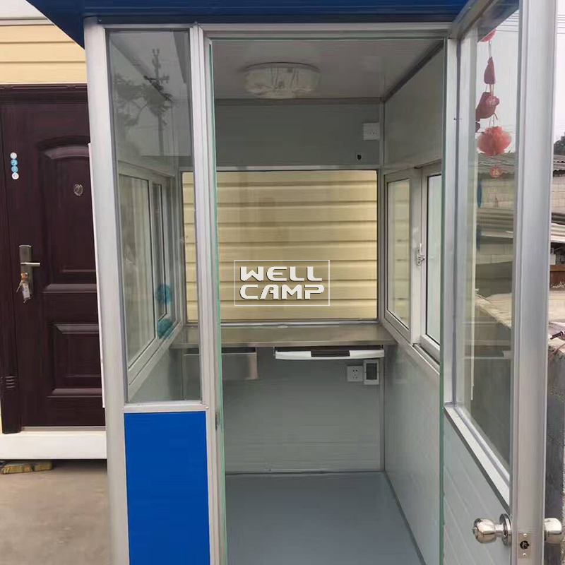 WELLCAMP Light Steel 40 Feet Shipping Prefab Guard Room Sentry Container Box -R02 Security Room image27