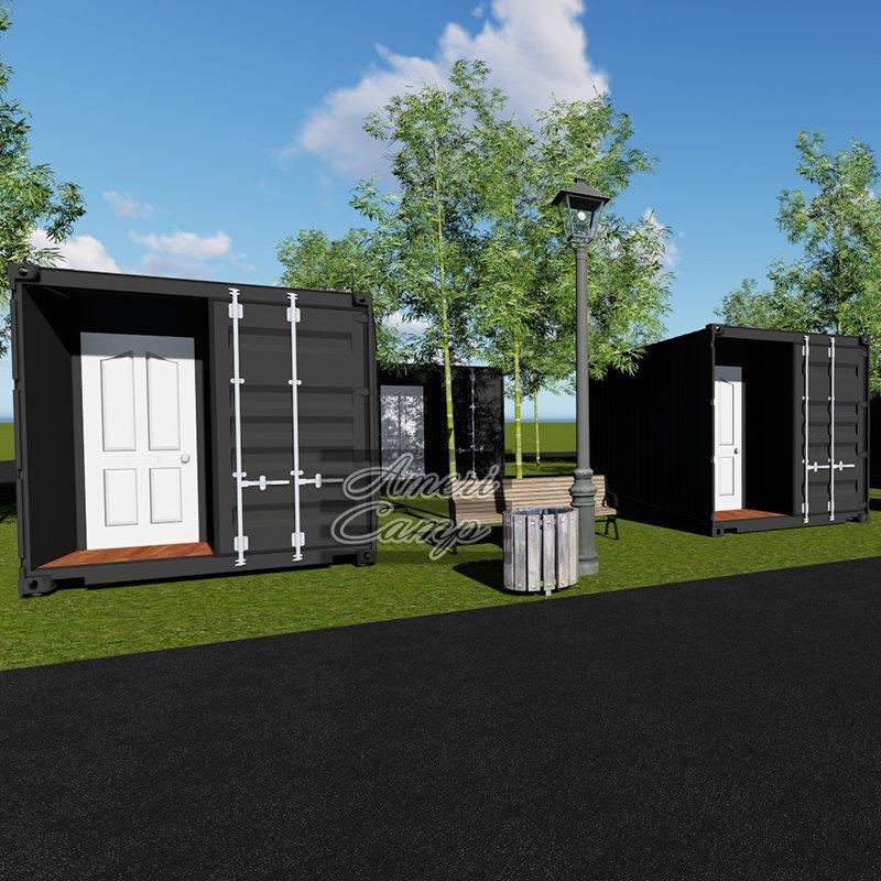 20'GP Prefabricated Shipping Container House For Holiday Resort Shipping Container Home Companies-S03