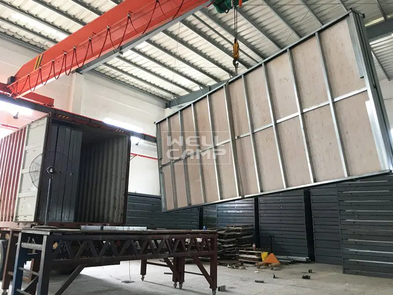 Hot foldable container house two foldable container ieps WELLCAMP