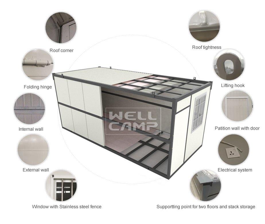 WELLCAMP Brand design floors panel container villa manufacture