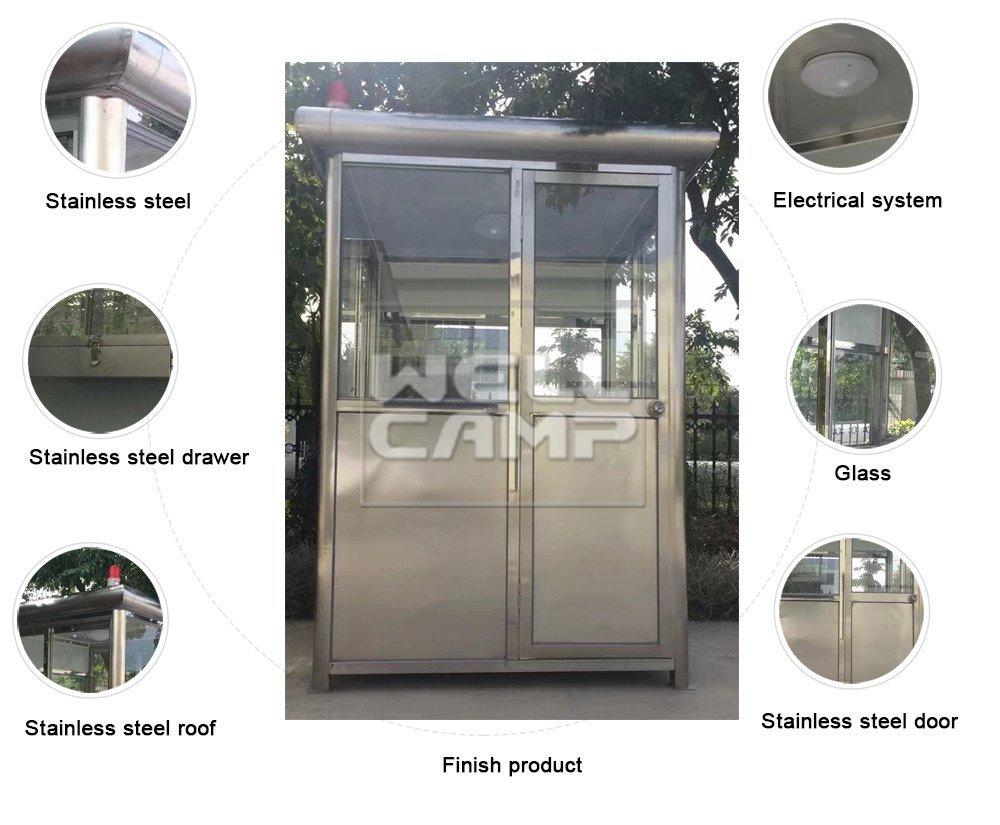waterproof steel kiosk security booth sentry WELLCAMP