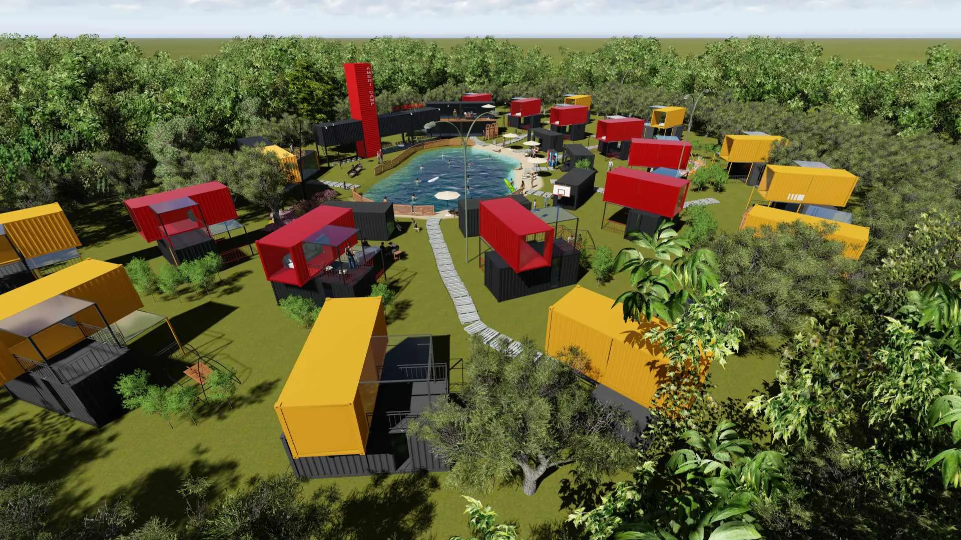 Wellcamp shipping container hotel container resort