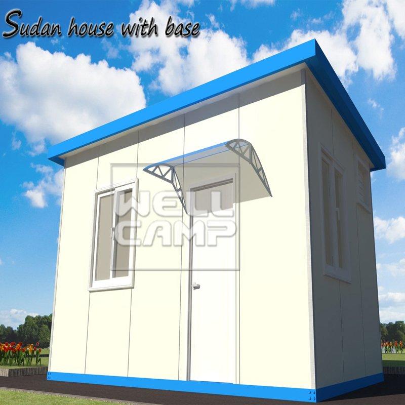 Wellcamp simple Sudan house EPS sandwich panel prefab living room & office Homes Built From Simple Design--C01