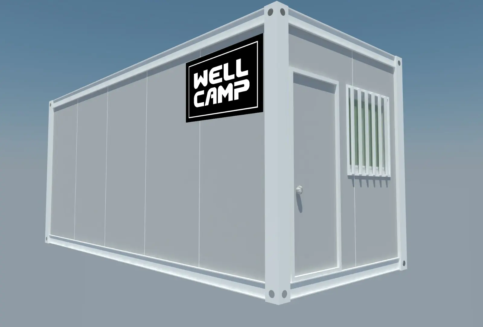 WELLCAMP Brand glass plat flat pack containers modular factory