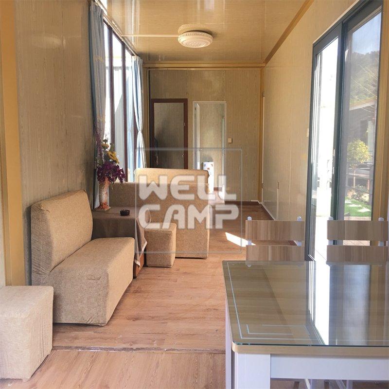 Eco-Friendly Glass Wool Panel Portable Prefab Container Villa Ripple House Prefab Glass House The Best Container Houses V-15