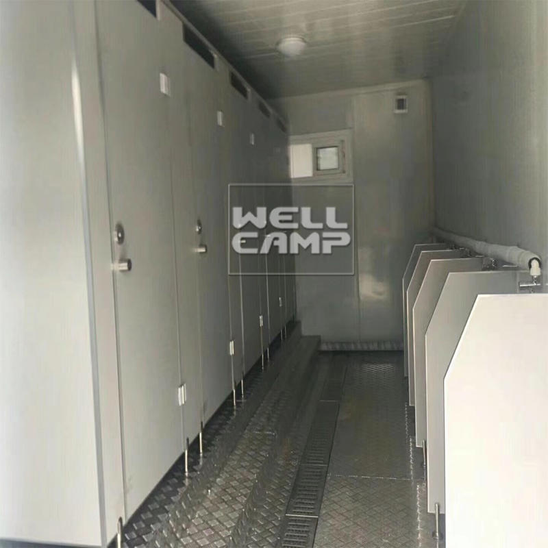 Wellcamp portable toilet with shower room flat pack container design portable toilets for indoor use
