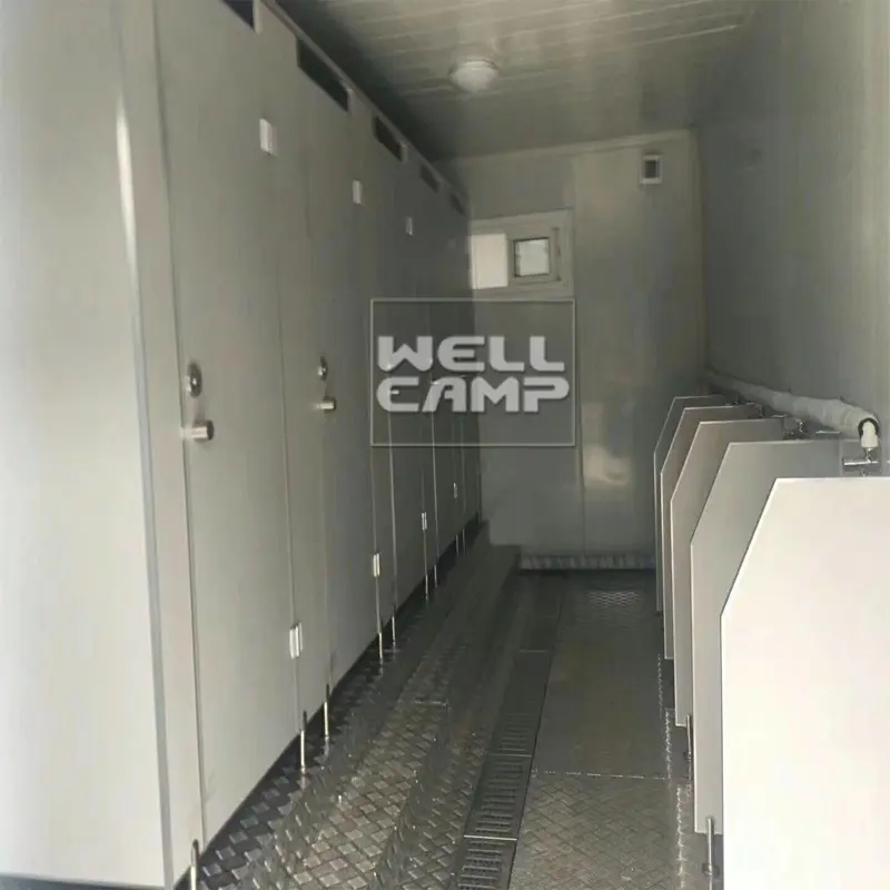 prefabricated office Wellcamp portable toilet with shower room flat pack container design information