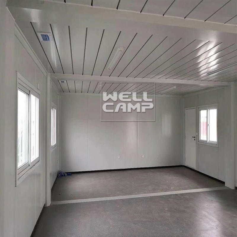 Wellcamp easy installation one floor flat pack container for office & class room & restaurant luxury manufactured homes