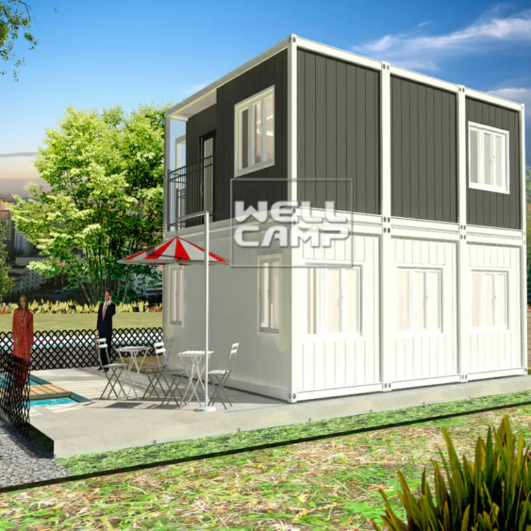 China modular container homes flat pack container house fireproof sandwich panel prefabricated homes