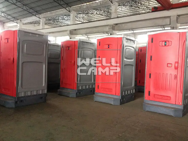 Wellcamp Easy Move HDPE Prefab Portable Toilet House Project In South America