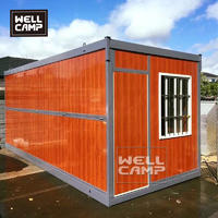 Wellcamp luxury folding container house fast install prefabricated container villa