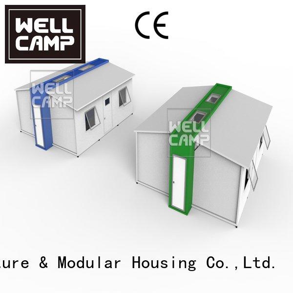 WELLCAMP expandable shipping container home family student dormitory expandable