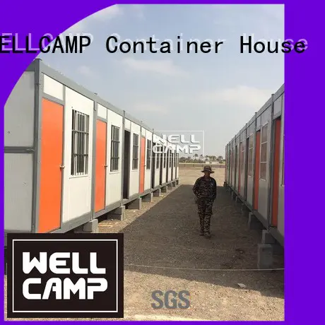 prefab family two foldable container house WELLCAMP manufacture