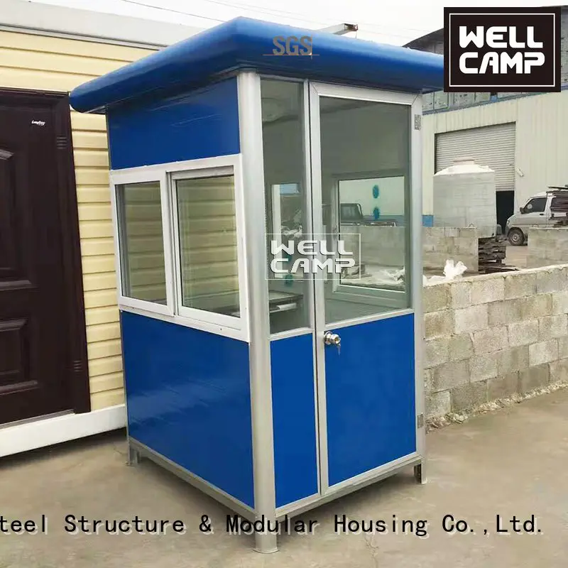 Custom security booth feet container shipping WELLCAMP