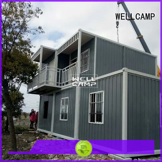 prefabricated container house red 50mm Bulk Buy fireproof WELLCAMP