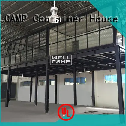 Wholesale fireproof prefabricated container house red WELLCAMP Brand