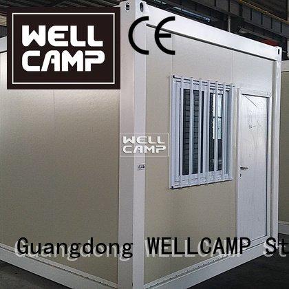 WELLCAMP Brand tiny flat pack 20 ft container galss structure