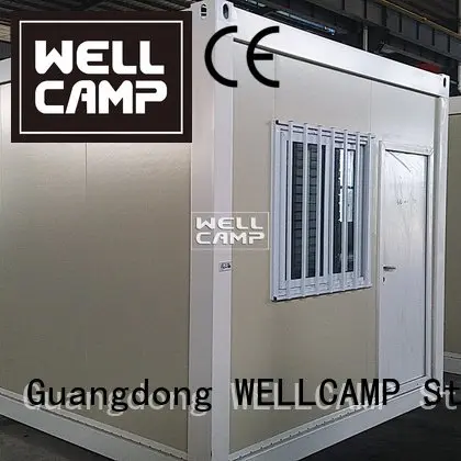 WELLCAMP Brand tiny flat pack 20 ft container galss structure