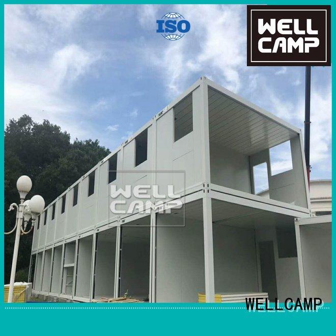 Hot flat pack 20 ft container modular flat pack containers house WELLCAMP